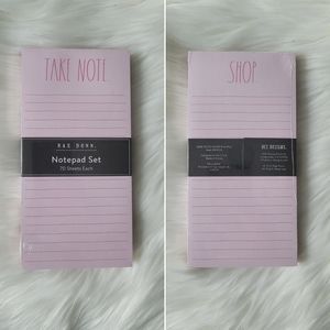 Rae Dunn Notepad TAKE NOTE and SHOP Pads Set